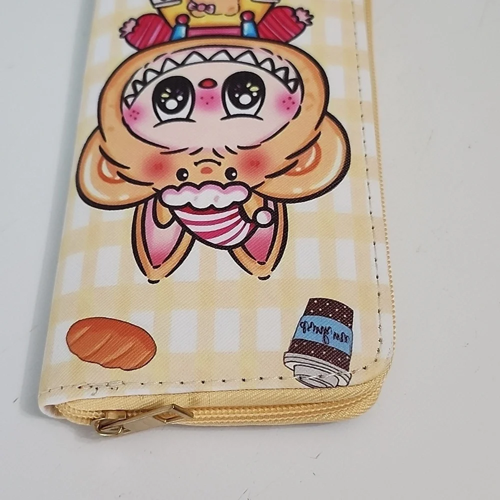 Labubu Inspired Long Wallet - Yellow New